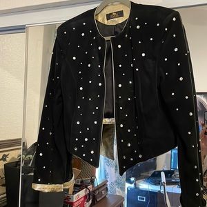 Vintage Isabel USA Suede Leather Jacket, perfect for a fun night out!